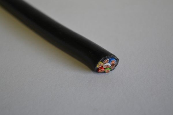 CN autokabel rond rood/zwart/wit/blauw/bruin/geel/groen