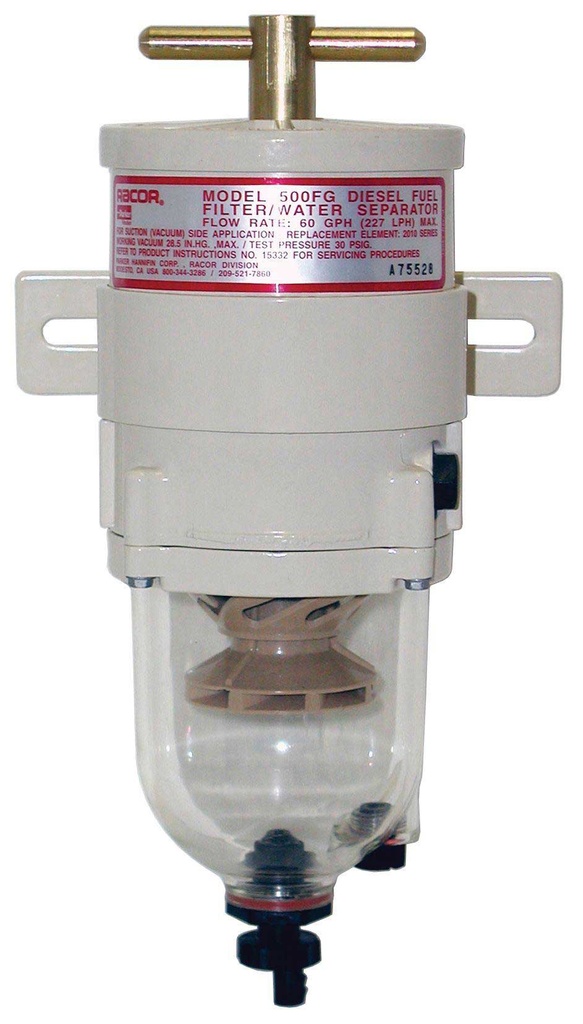 Racor turbinefilter 500FG kunststof kom - 500FG30