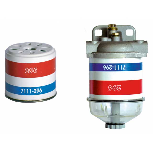Combi brandstoffilter 296 met doorzichtige kom