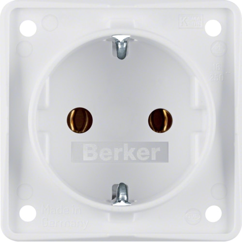 BK KONTAKTDOOS 2-POLIG + RA 16A/250V WI