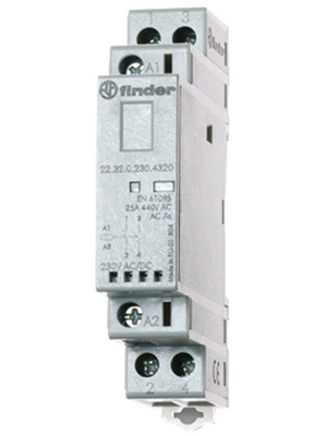 Finder relais 25A 2P maak 12V