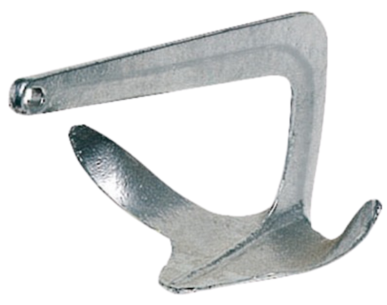 Trefoil anker 2 kg gegalvaniseerd