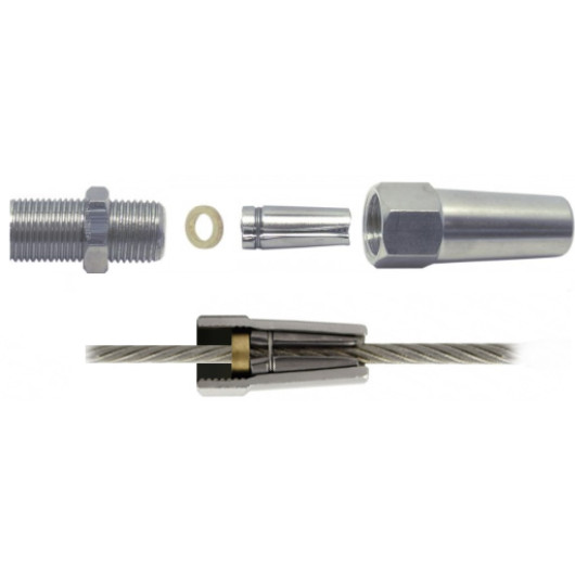 Turnbuckle w. biconical terminal 4 mm
