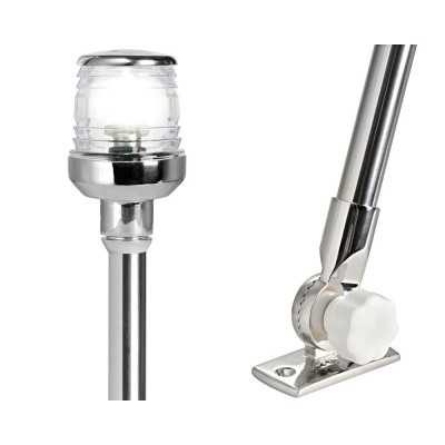 Foldable led light pole 360° inox 60 cm