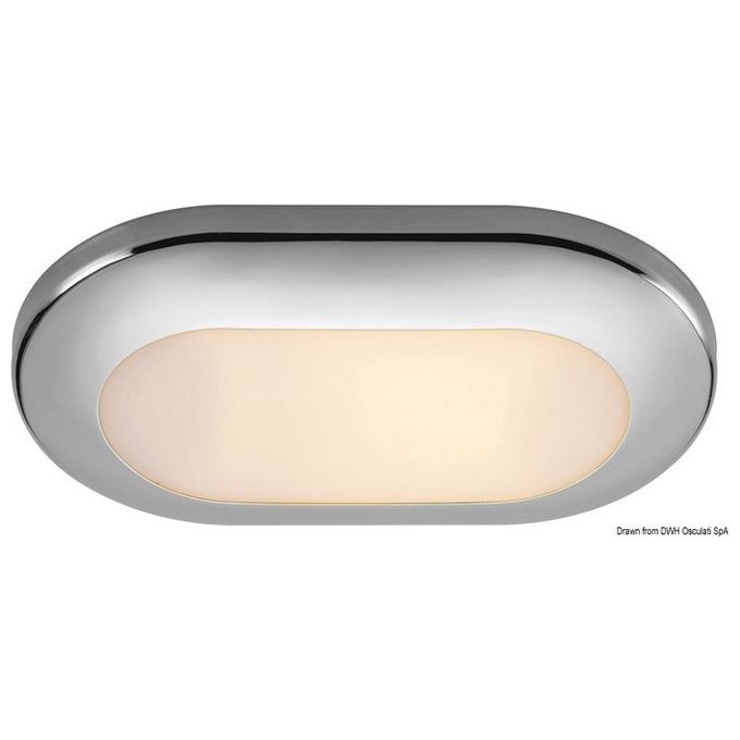 Bimini polished courtesy light w. SS fro