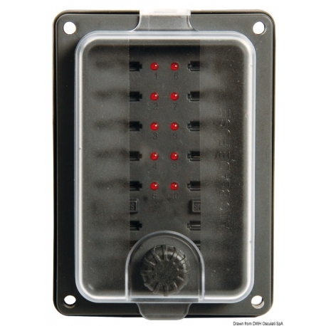 Waterproof blade fuse holder box 10 seat