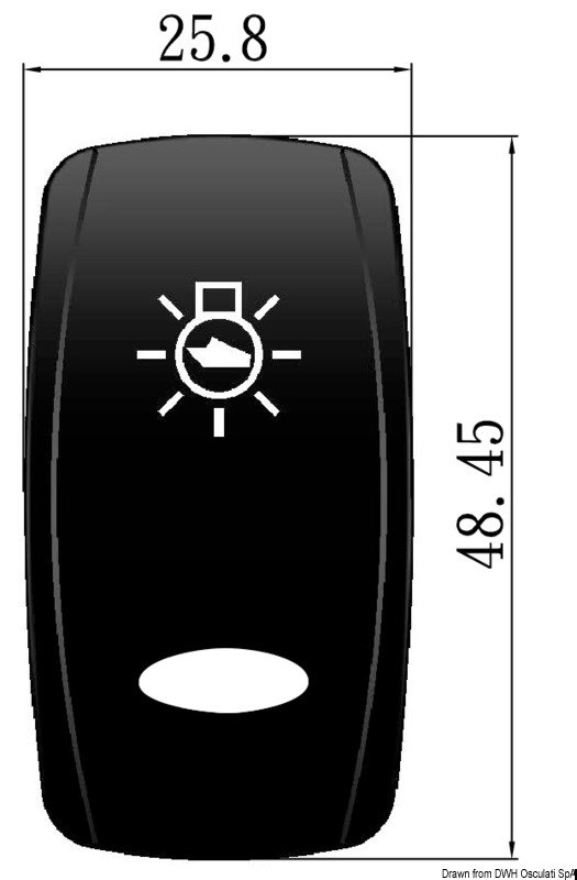 Oval toggle f. Marina TOP switch Anchor