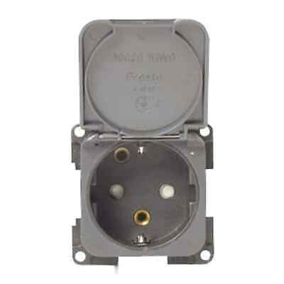 Shuko bipolar socket dark grey