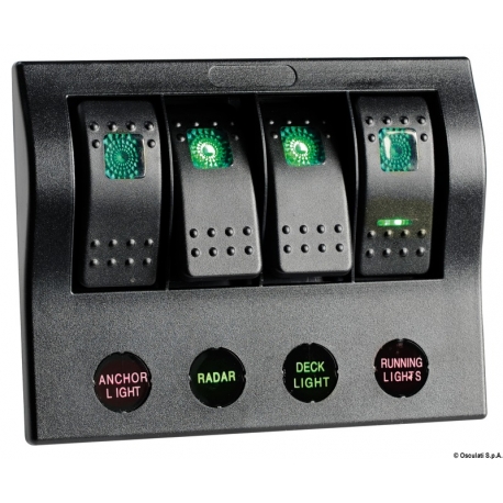 PCP Compact electric panel w/4 switches