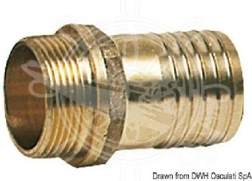 Cast brass male hose adaptor 3/4" x 16 m