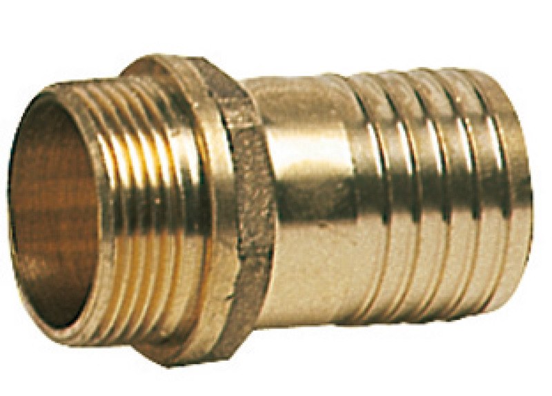 Cast brass male hose adaptor 1" x 32 mm