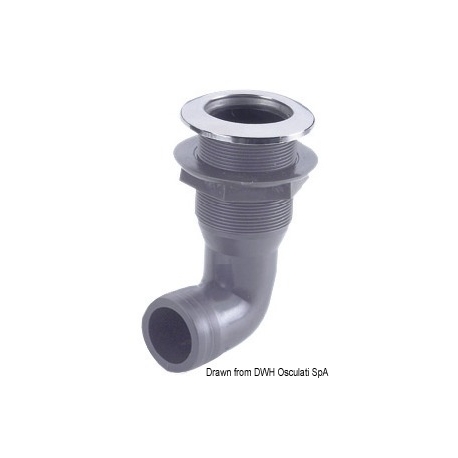 Nylon skin fitting 3/4" 20mm w/SS