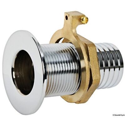 Dekdoorvoer 1 1/4" x 38mm chr.