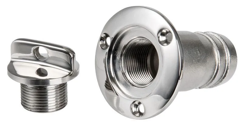 S.S bilge drain plug 48 mm