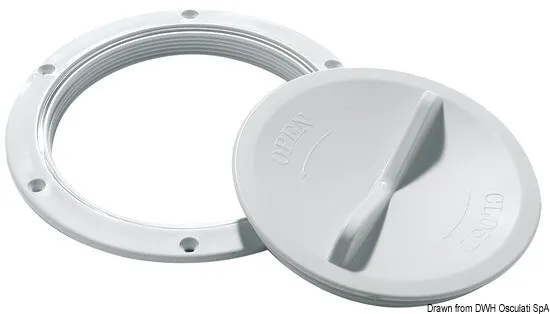 Wt inspection cap,white,102mm
