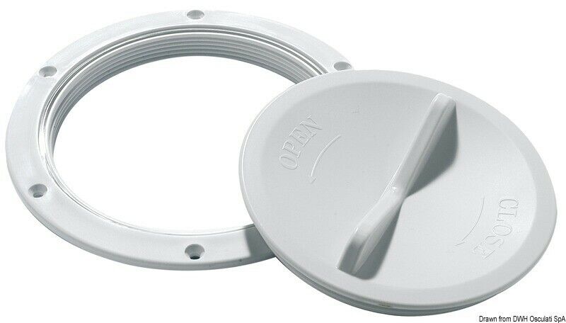 Wt inspection cap,white,152mm