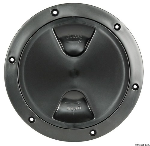 Black inspection cover 125 mm
