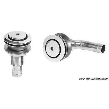 Straight SS vent,head 45mm