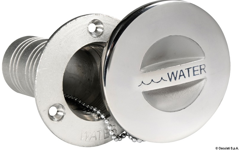 Dekdop rvs water 38mm