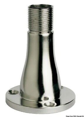 Antennevoet rvs 106mm rond