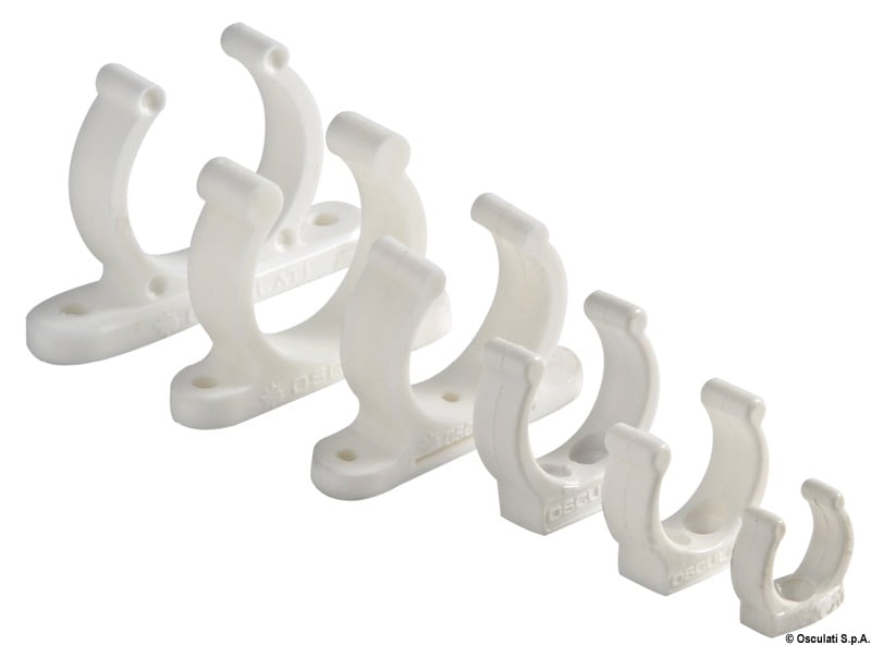 Heavy duty plastic clip black 45mm (10x)