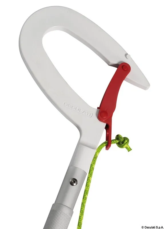 Telescopic boat hook for buoy mooring
