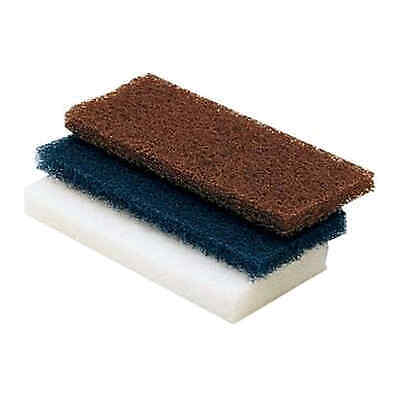 Light abrasive pads, white (pair of)
