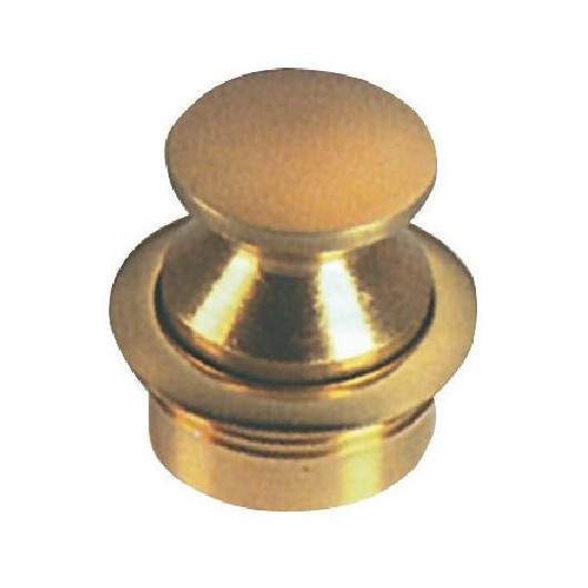 polished brass knob 16 mm