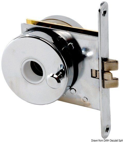 Recess-fit simple chr brass w/locking 66