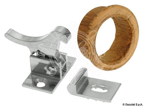 Chromed-brass spring lock