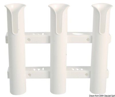 Wall mounting plastic rod halter Nr. 3 r