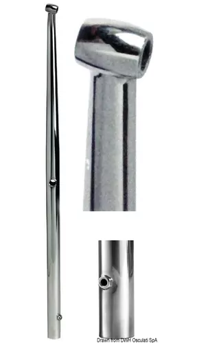 Candeliere inox mm 610 Ø 30x2