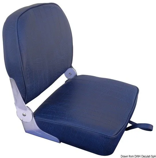 Seat navy blue vinyl cushion
