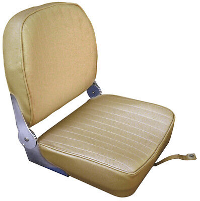 Seat w/foldable back sand vinyl cushion