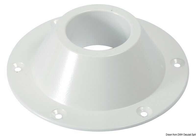 Spare white aluminium support for table