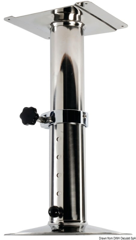 SS swiv.teles.pedestal 540-720