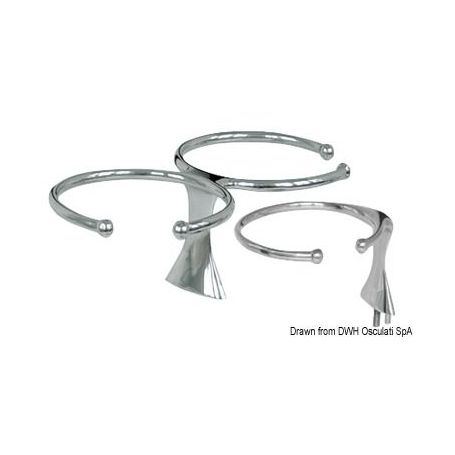 1 cup drink holder AISI 316 stud fixati