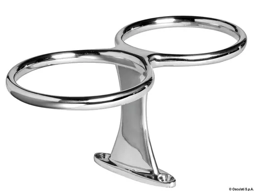 2 cup drink holder AISI 316 screw fixat
