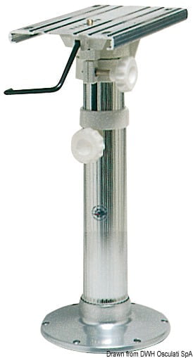 Fixed alloy pedestal 45cm pol