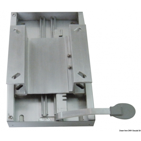 Sliding track for surface fixing