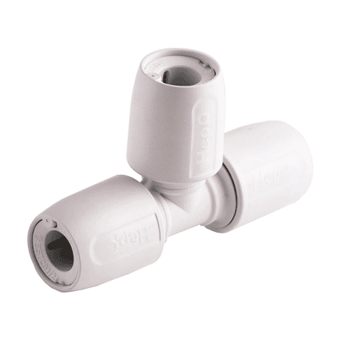 HEP2O T-stuk 3 x insteek 10 mm