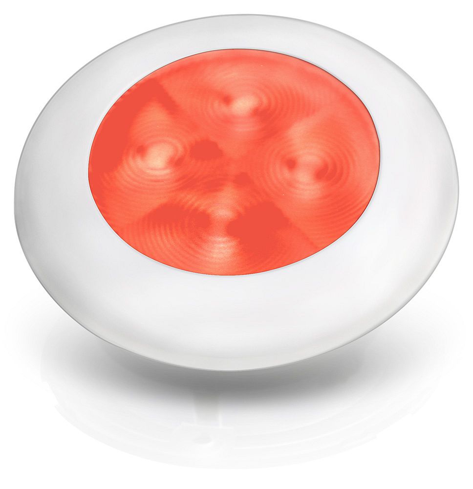 Hella marine - rood led licht - rond sl wit - 24V