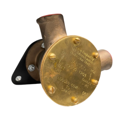 Jabsco koelwaterpomp motor flensaansluiting