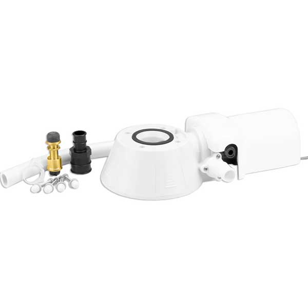 Ombouwset handbediend toilet 12V.