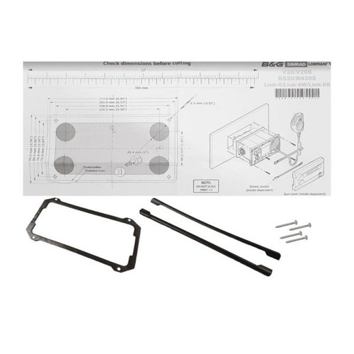 RS40/V60 VHF Flush Mounting kit