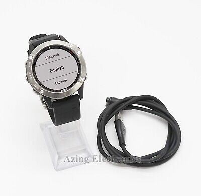 fÄnix® 6, zilver met zwarte polsband