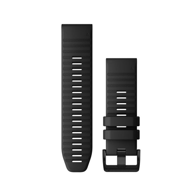 QuickFit® 26 horlogebanden, zwart silic