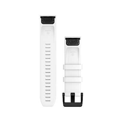 QuickFit® 22 horlogebanden, wit met zwa
