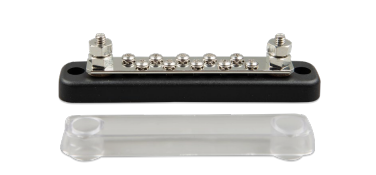 Busbar 150A 2P with 10 screws + cover