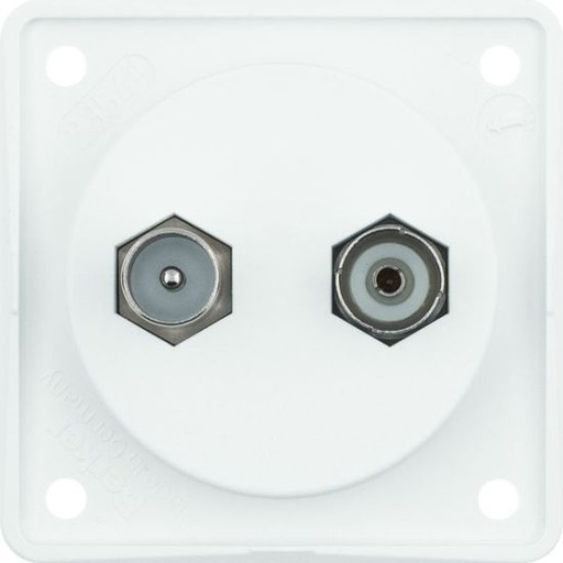 [BK945612502] BK TV/RADIO ANTENNEDOOS WIT INTEGRO
